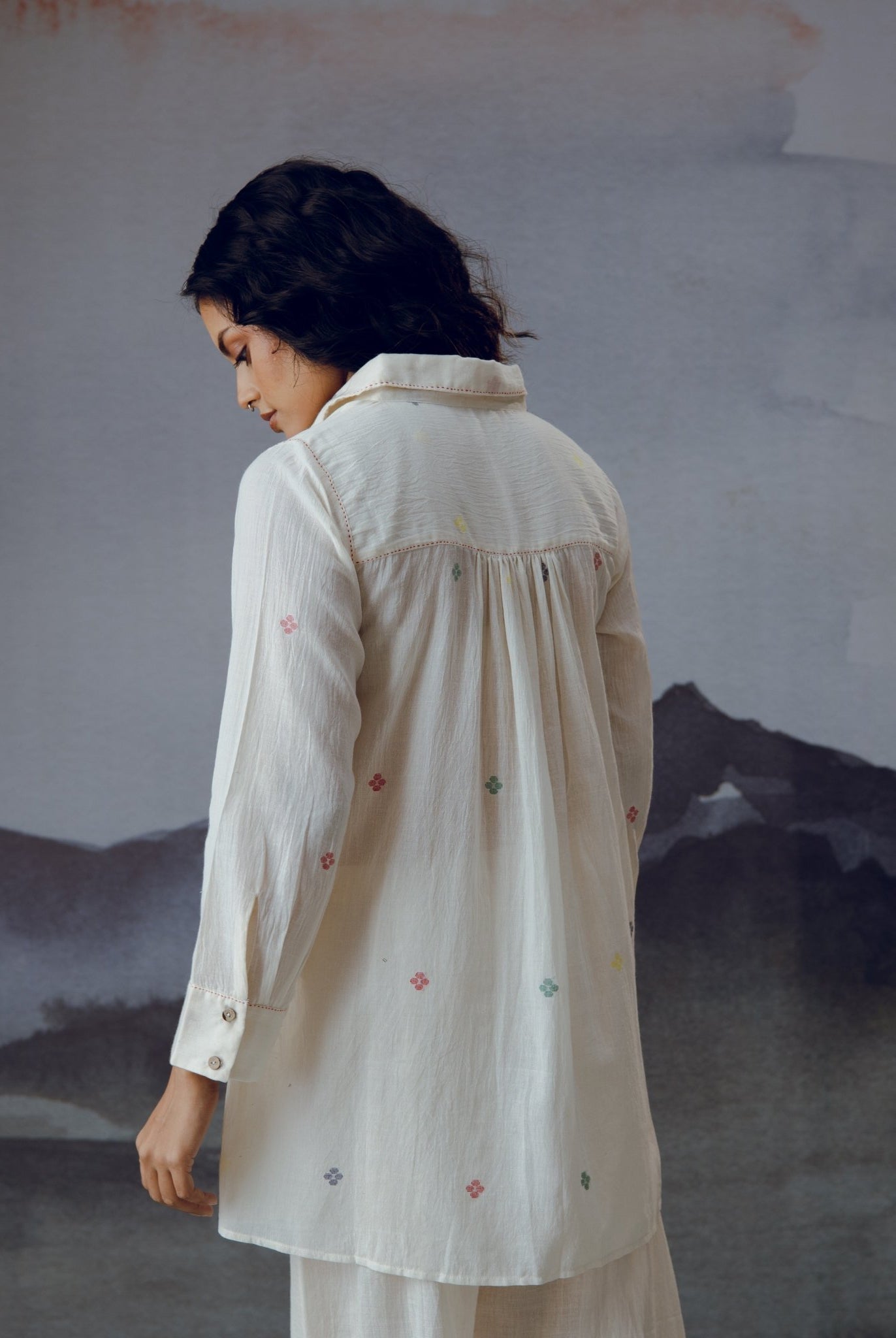 White Ambar Shirt - CiceroniWomen ShirtsGulmohar Calcutta