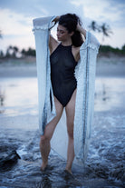 White Linen Kaftan - CiceroniCapePriyanca Khanna