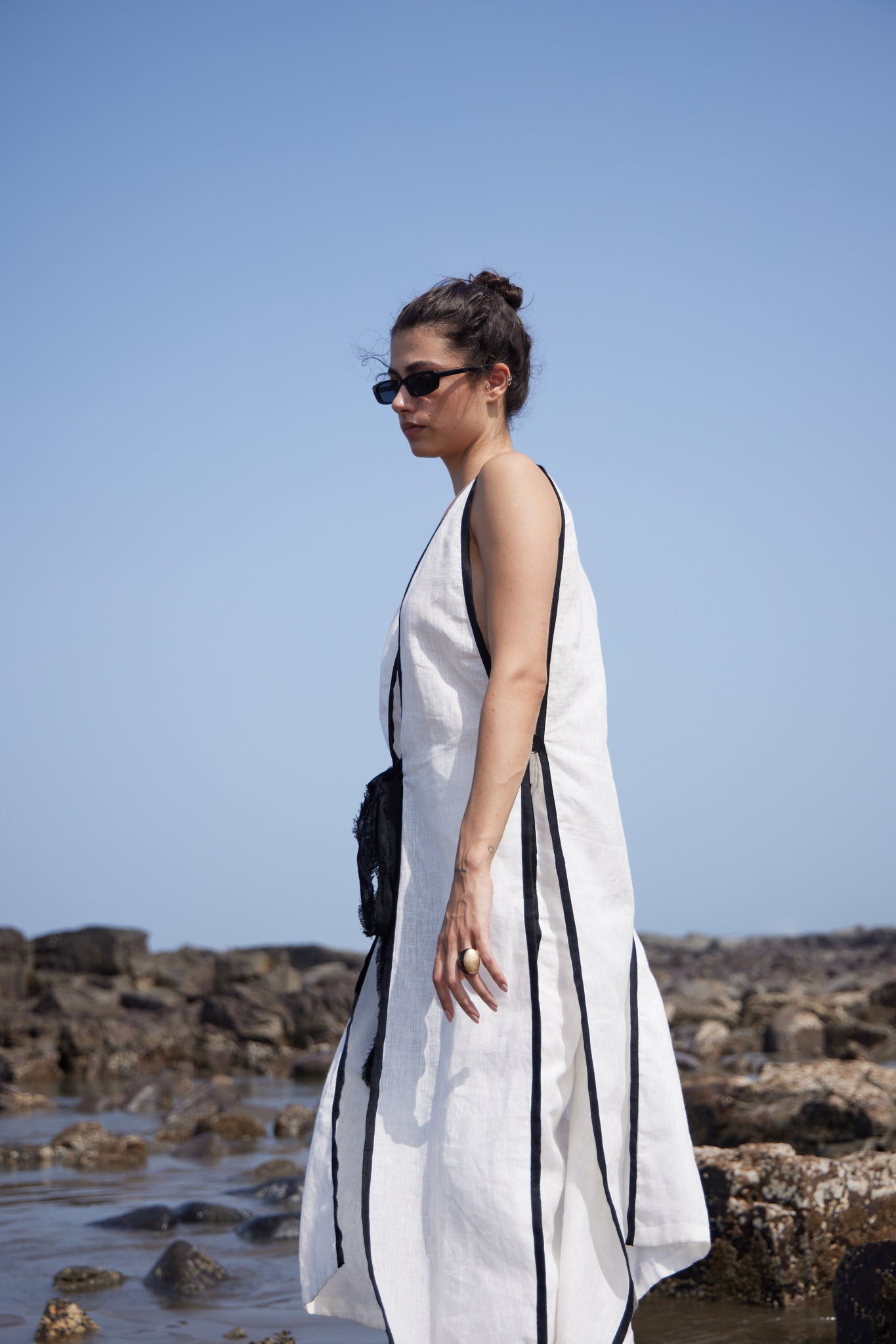 White Linen Long Top & Pant - CiceroniCo - ord SetPriyanca Khanna