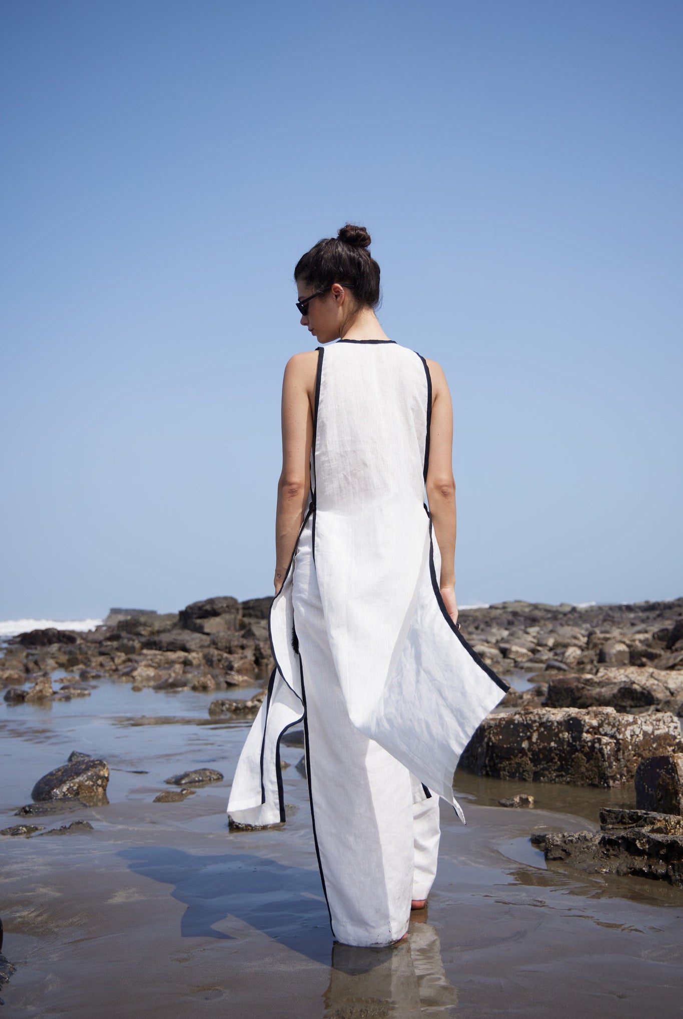 White Linen Long Top & Pant - CiceroniCo - ord SetPriyanca Khanna