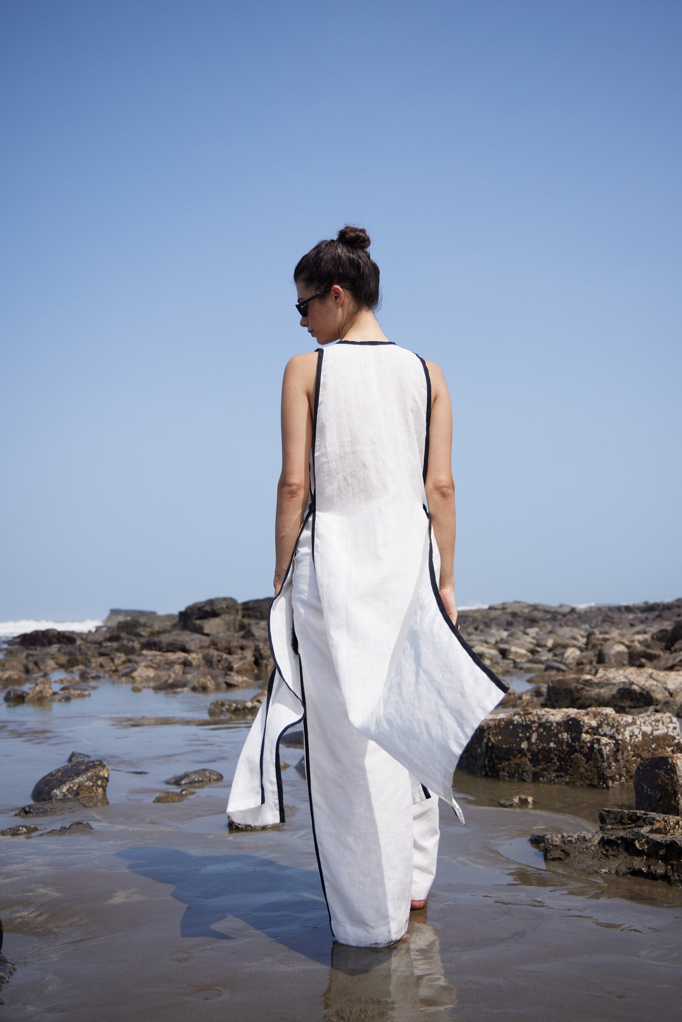 White Linen Long Top & Pant - CiceroniCo - ord SetPriyanca Khanna