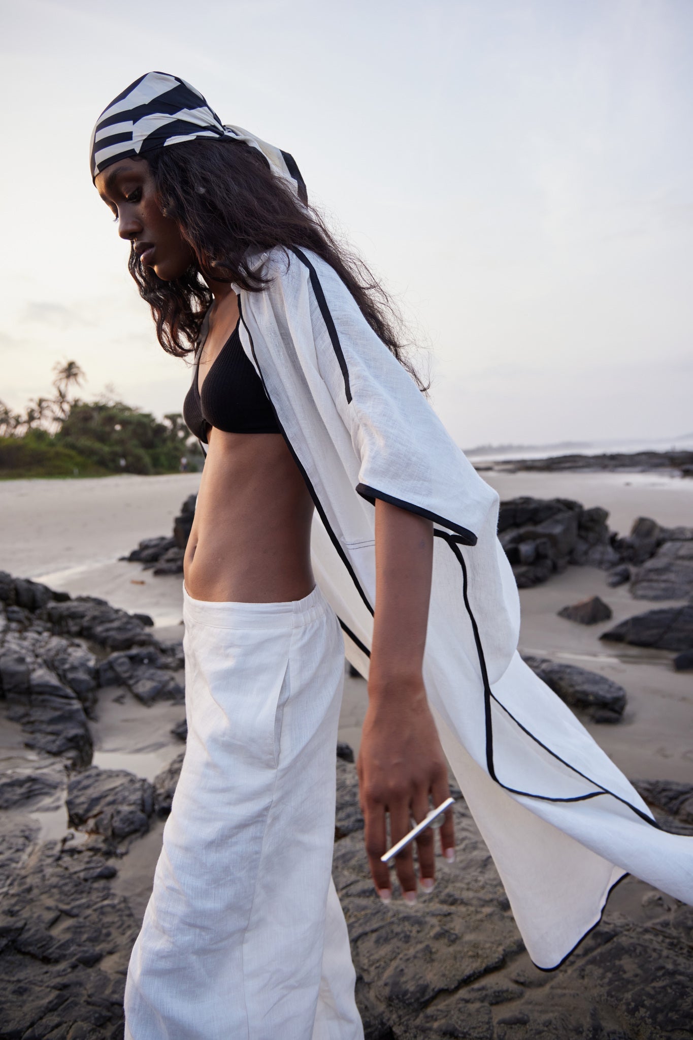 White Linen Pants - CiceroniPantsPriyanca Khanna