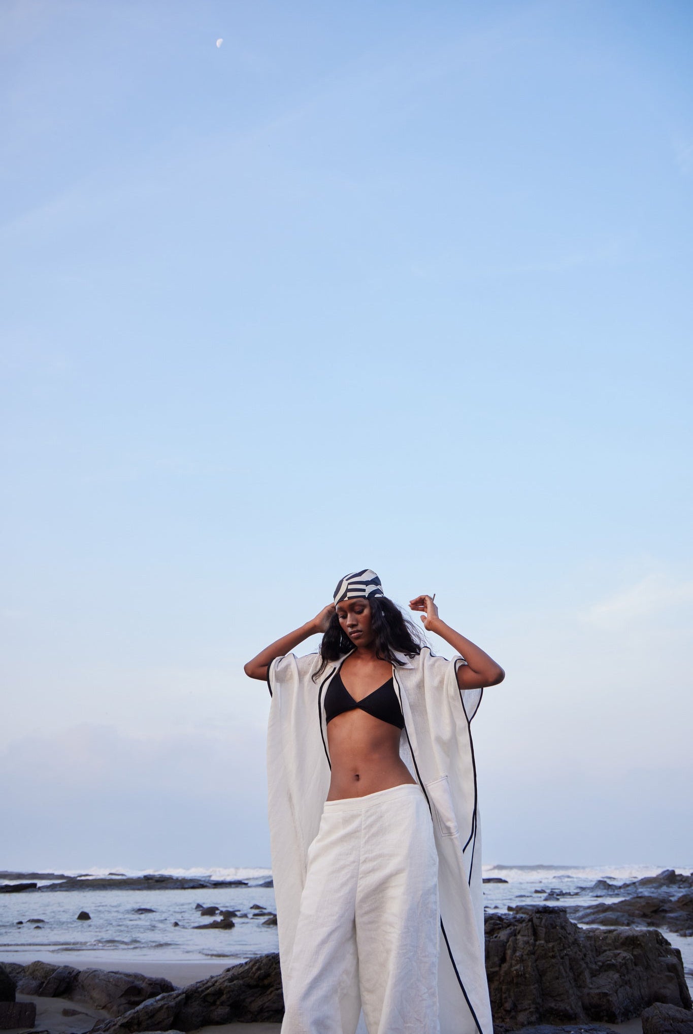 White Linen Pants - CiceroniPantsPriyanca Khanna