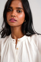 White Suvi Set - Embroidered Tunic + Pants - CiceroniKurta SetMadder Much