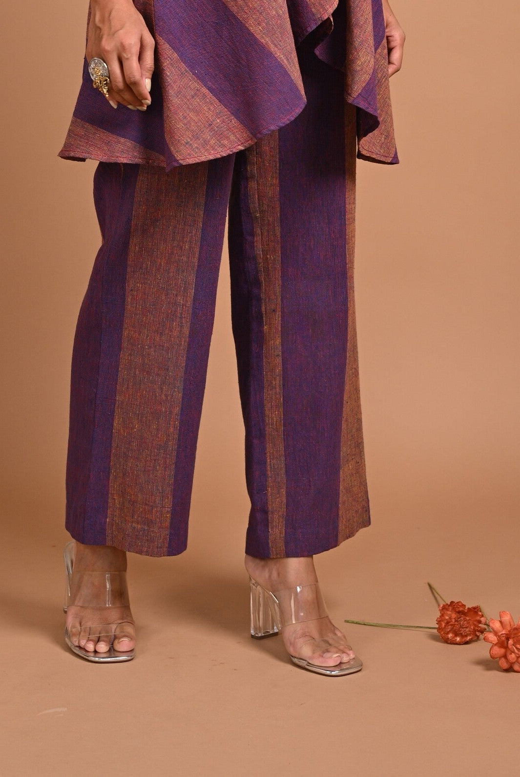 Wide Striped Pants - CiceroniPantsRang by Rajvi