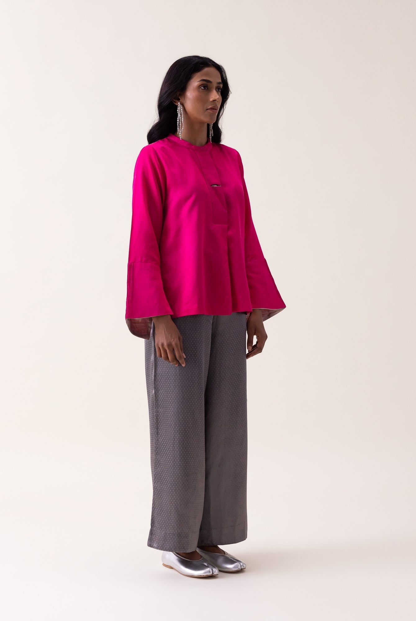 Willow Shirt - Pink - CiceroniWomen ShirtsShades of India