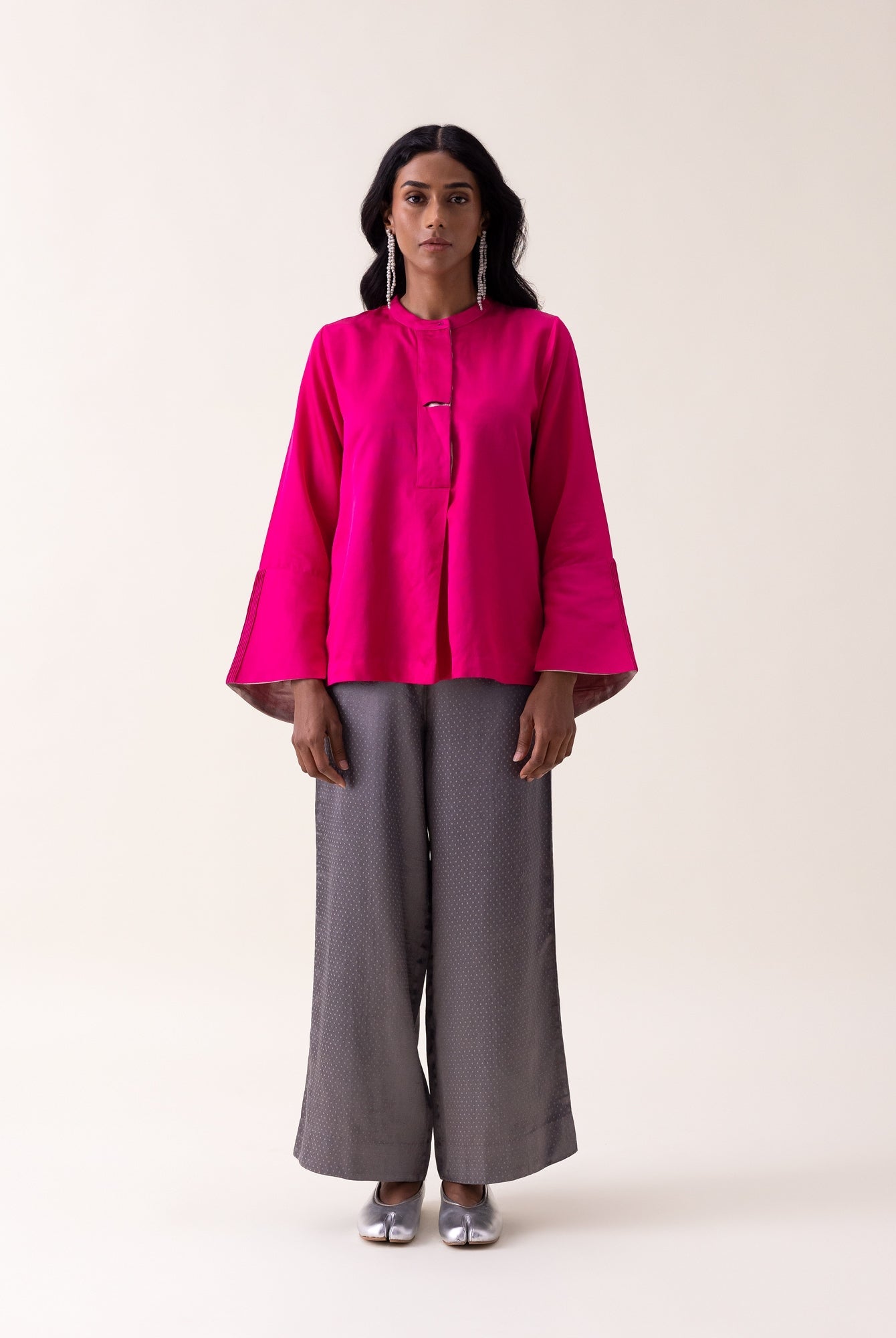 Willow Shirt - Pink - CiceroniWomen ShirtsShades of India