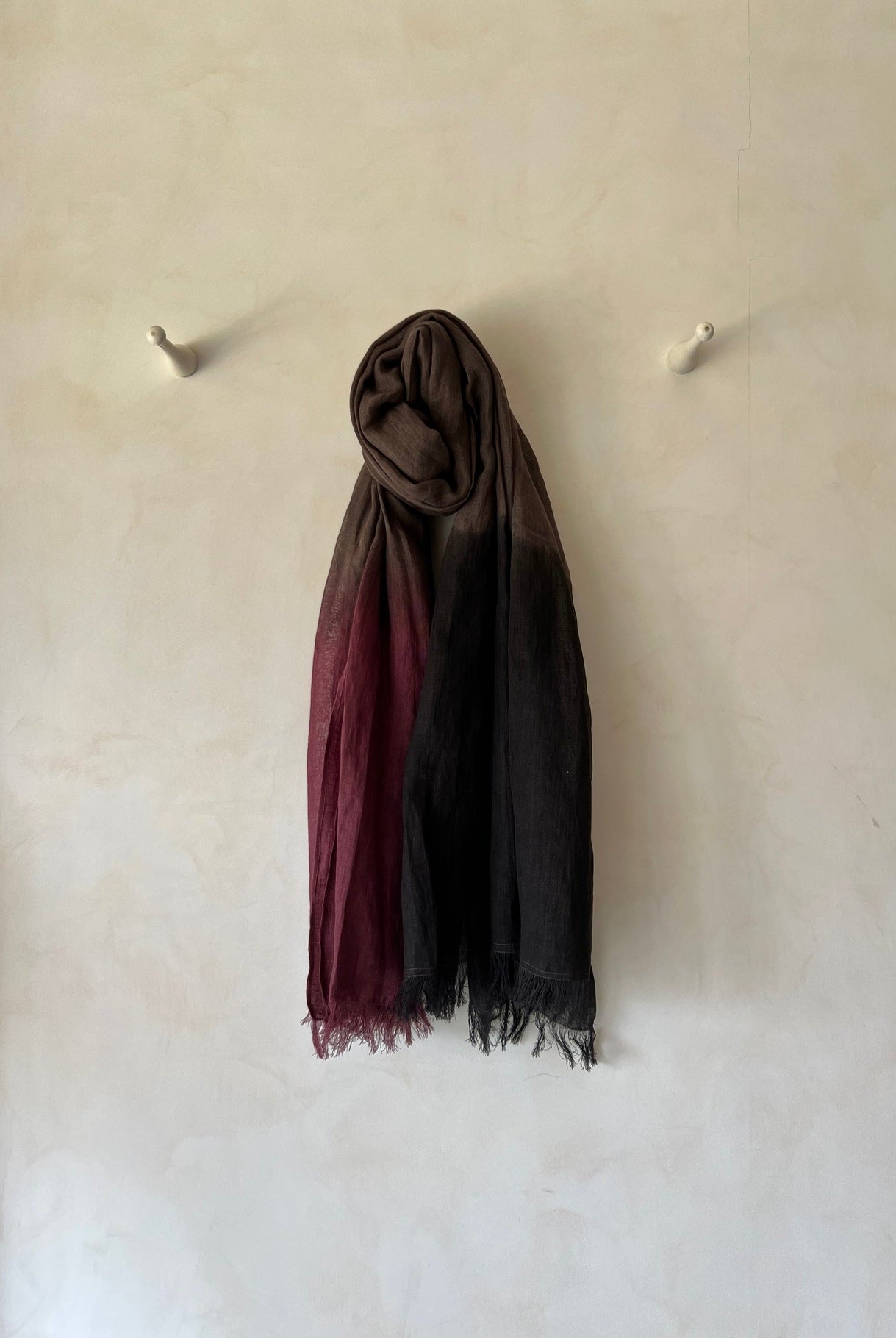 Wine Ombre Stole - CiceroniScarvesPaeony