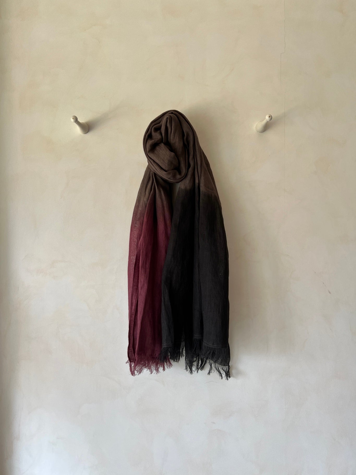 Wine Ombre Stole - CiceroniScarvesPaeony