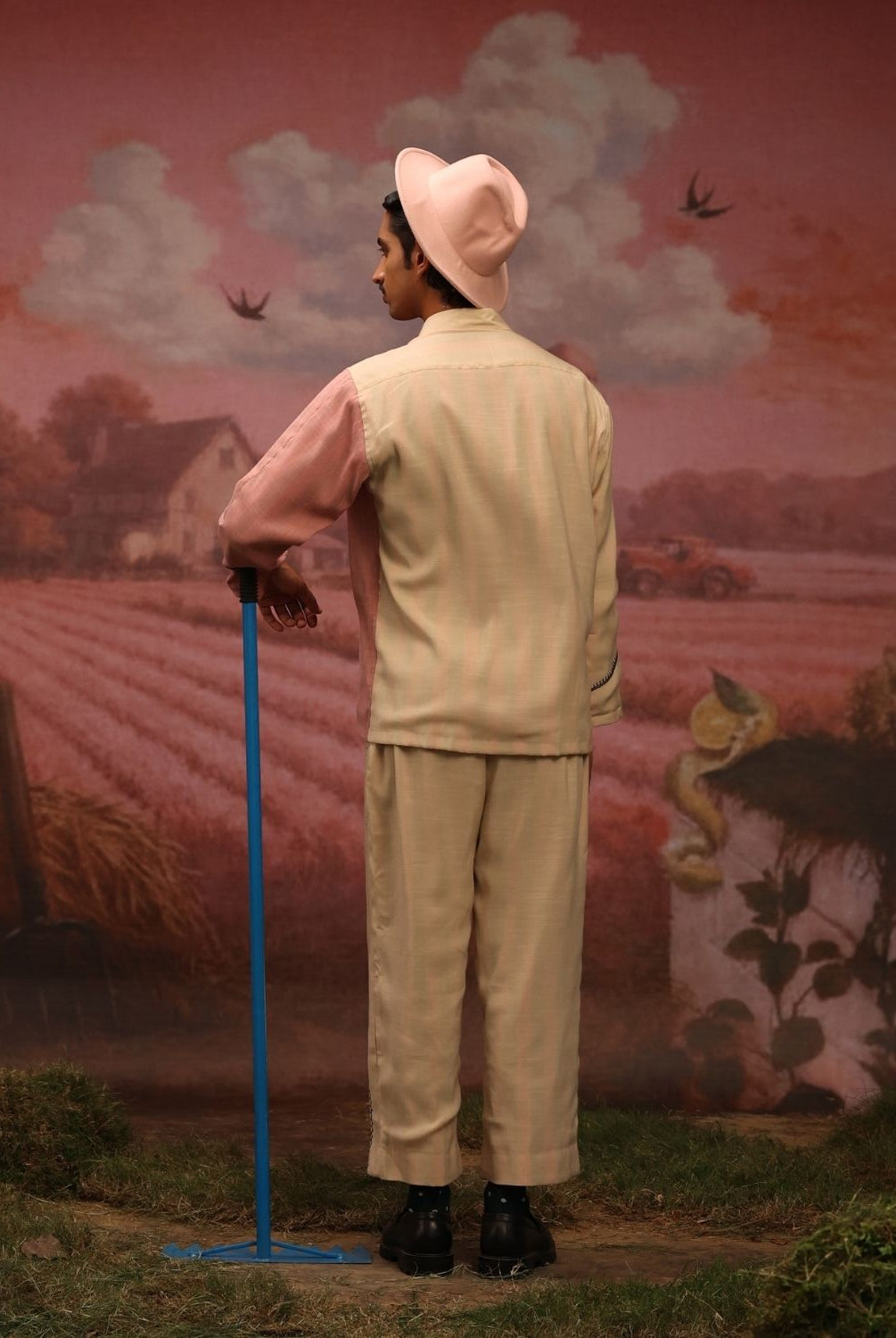 Winglore - Half & half: The Hens Hand Embroidered Shirt & Pants - CiceroniCo-ord setWinglore