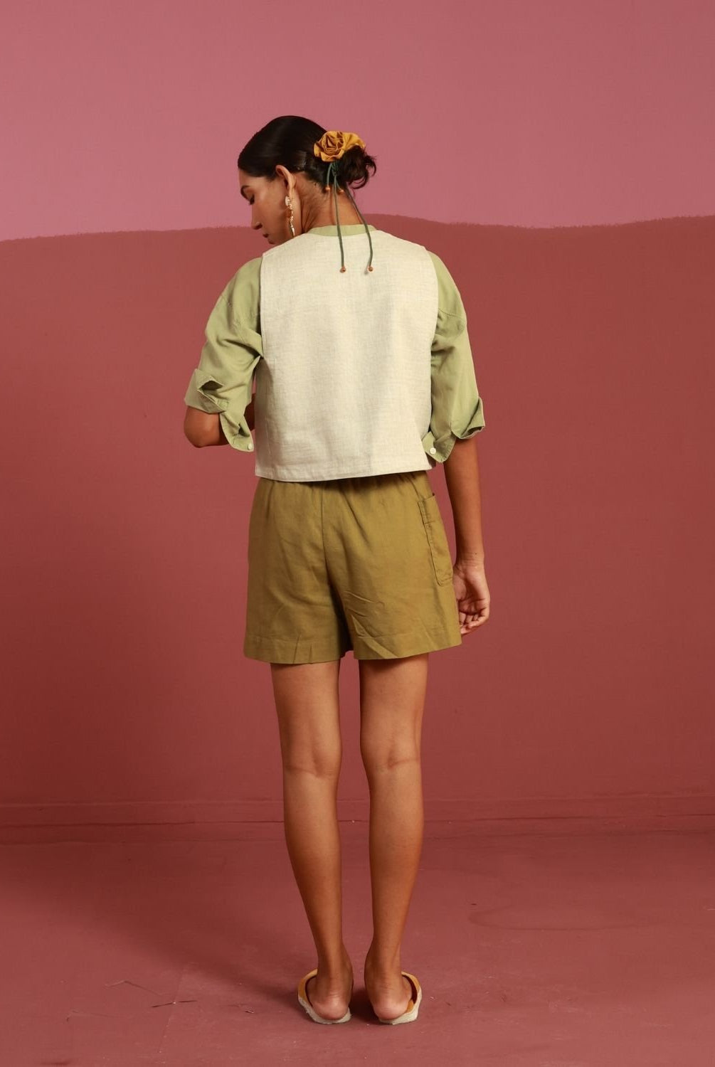 Winglore - Ivory Beige Wingin' It Dragonflies Hand Embroidered Gilet - CiceroniJacketsWinglore