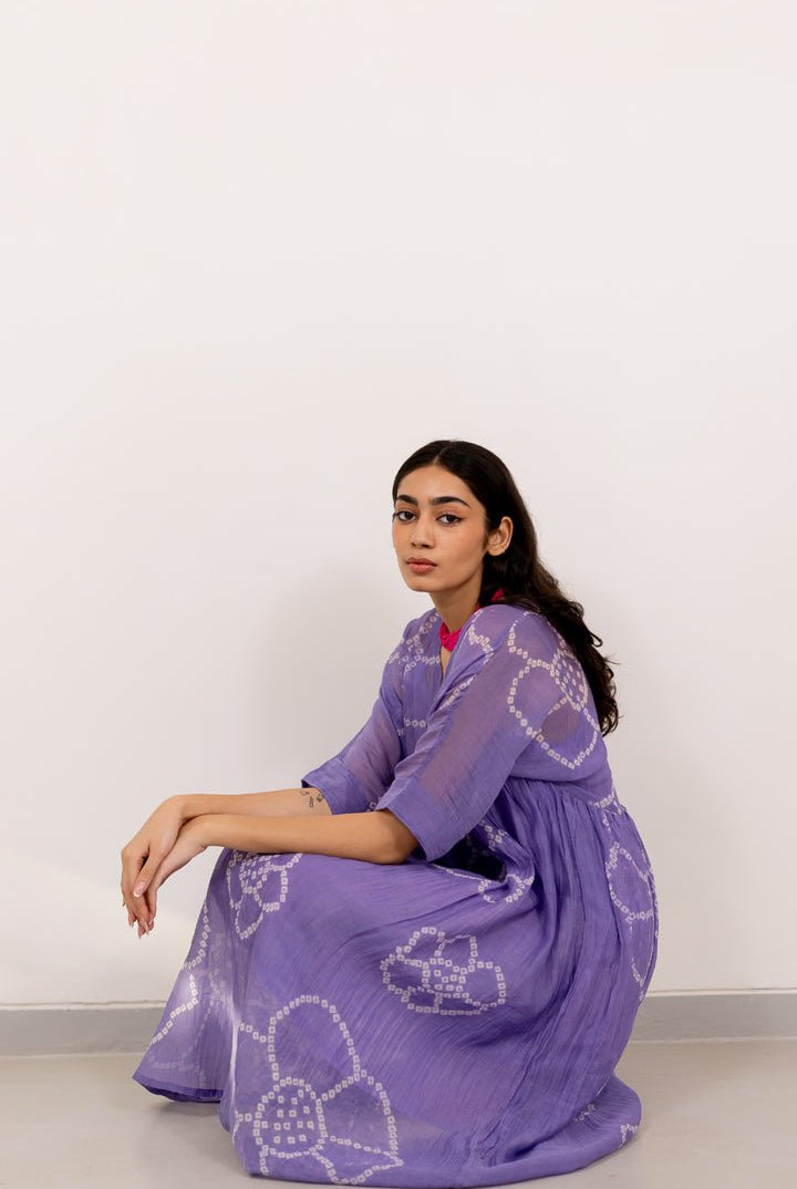 Wisteria Bandhej Dress - CiceroniDressesSilai Studio
