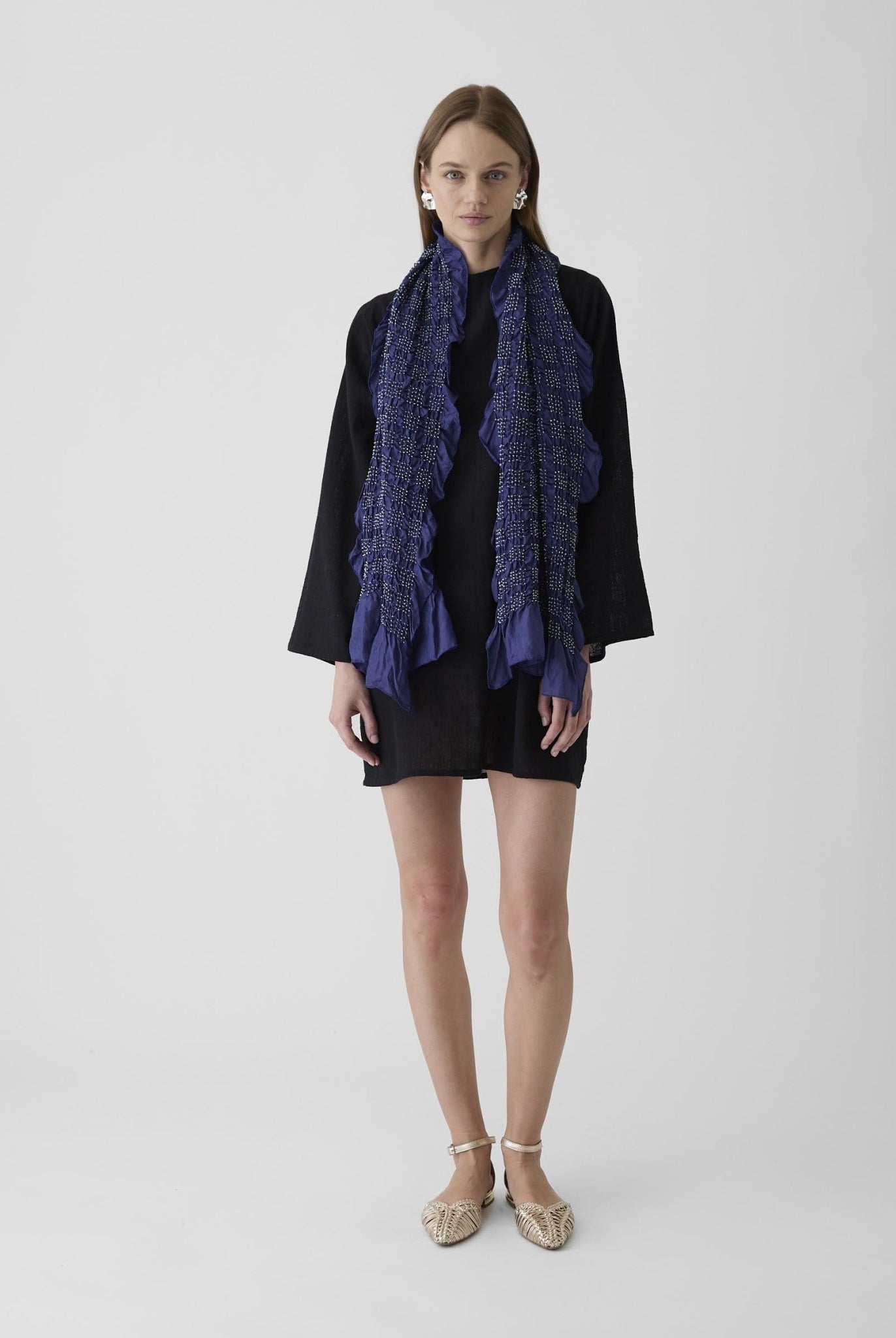 Women's Bell Sleeve Short Dress - Black - CiceroniDressesMareen