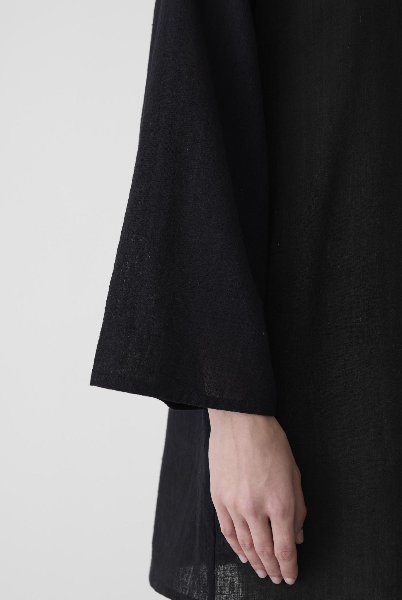 Women's Bell Sleeve Short Dress - Black - CiceroniDressesMareen