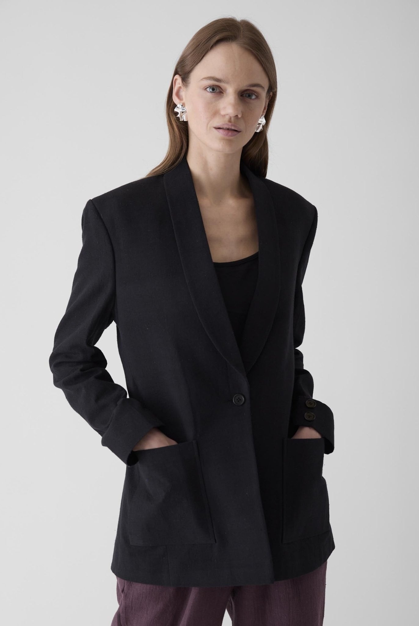 Women's Blazer - Black - CiceroniJacketsMareen
