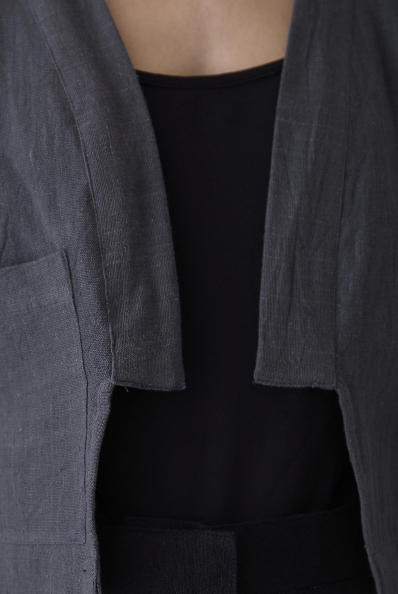 Women's Crop Jacket - Graphite Gray - CiceroniJacketsMareen
