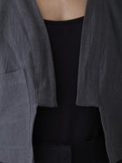 Women's Crop Jacket - Graphite Gray - CiceroniJacketsMareen