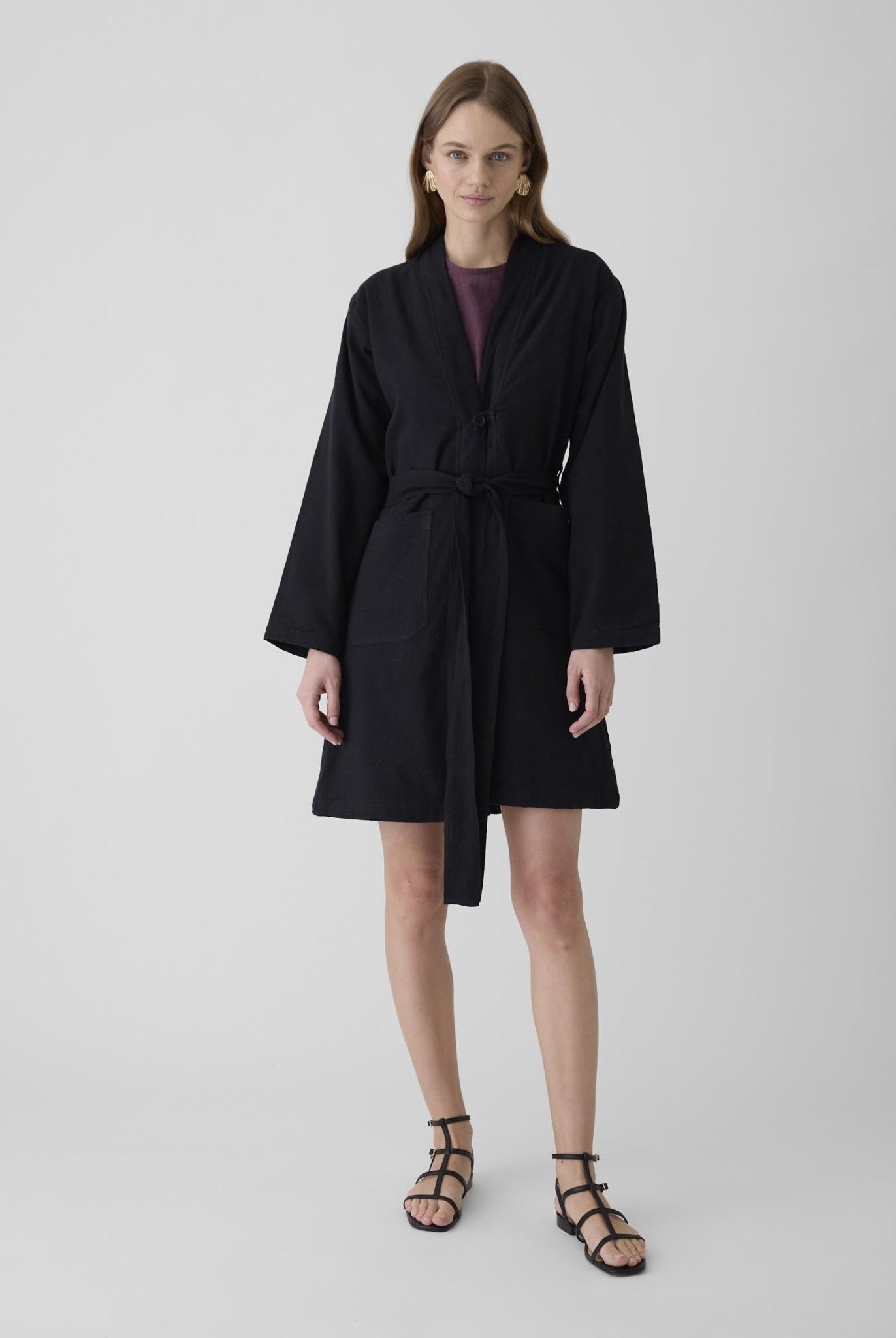 Women's Long Jacket - Black - CiceroniJacketsMareen
