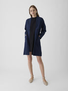 Women's Long Jacket - Navy Blue - CiceroniJacketsMareen