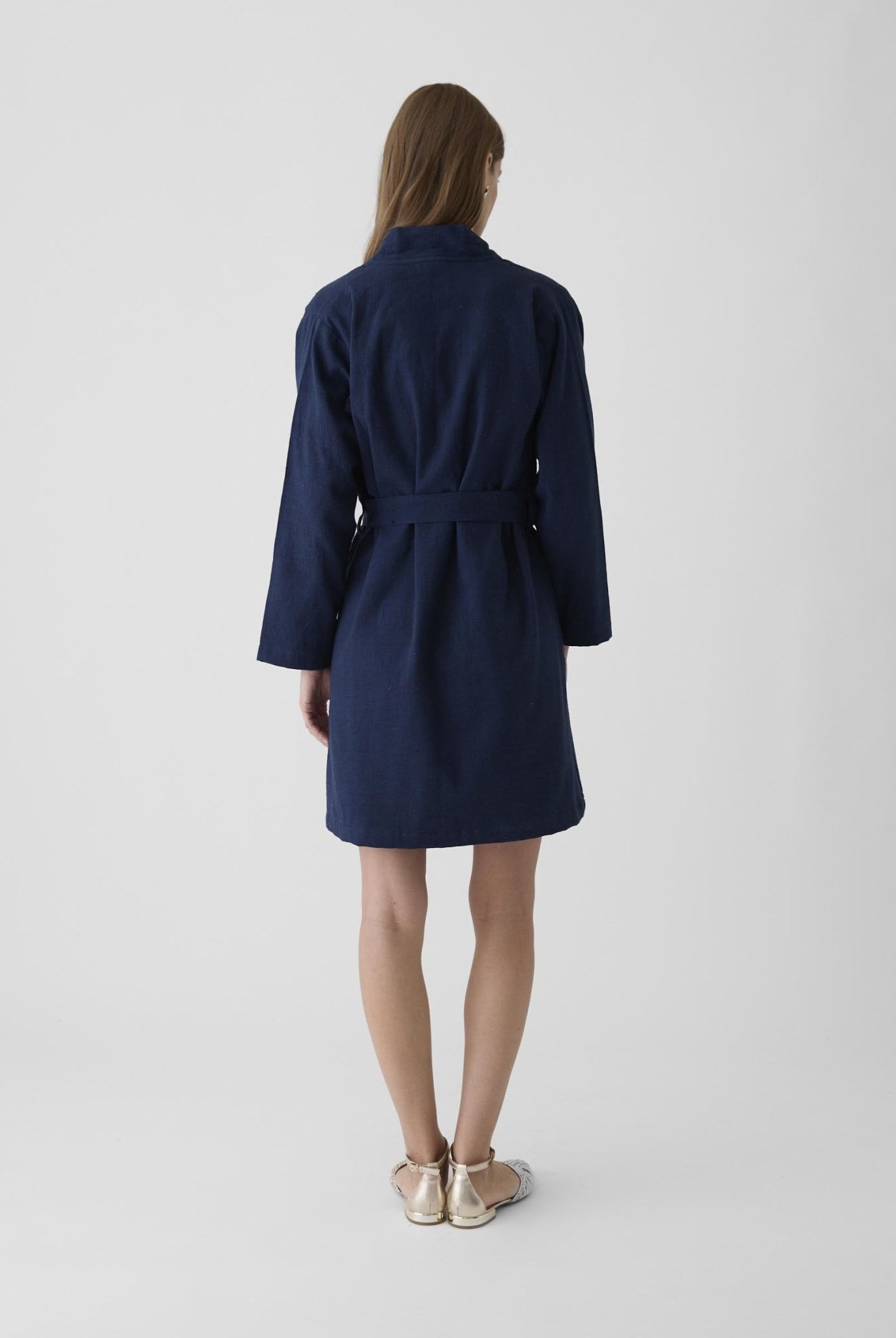 Women's Long Jacket - Navy Blue - CiceroniJacketsMareen