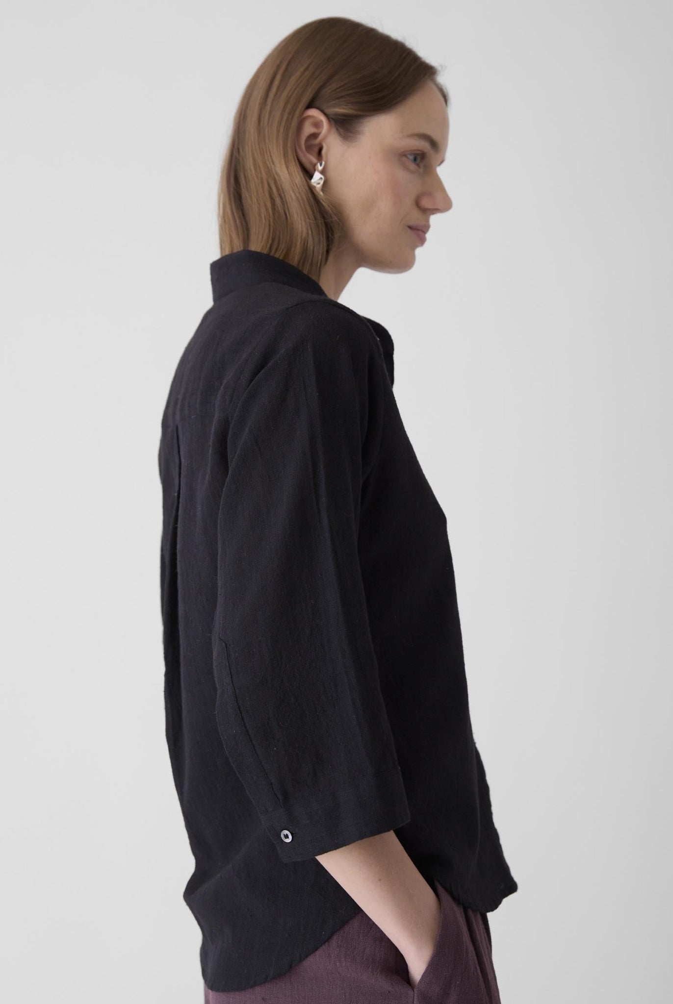 Women's Loose Sleeve Shirt - Black - CiceroniWomen ShirtsMareen