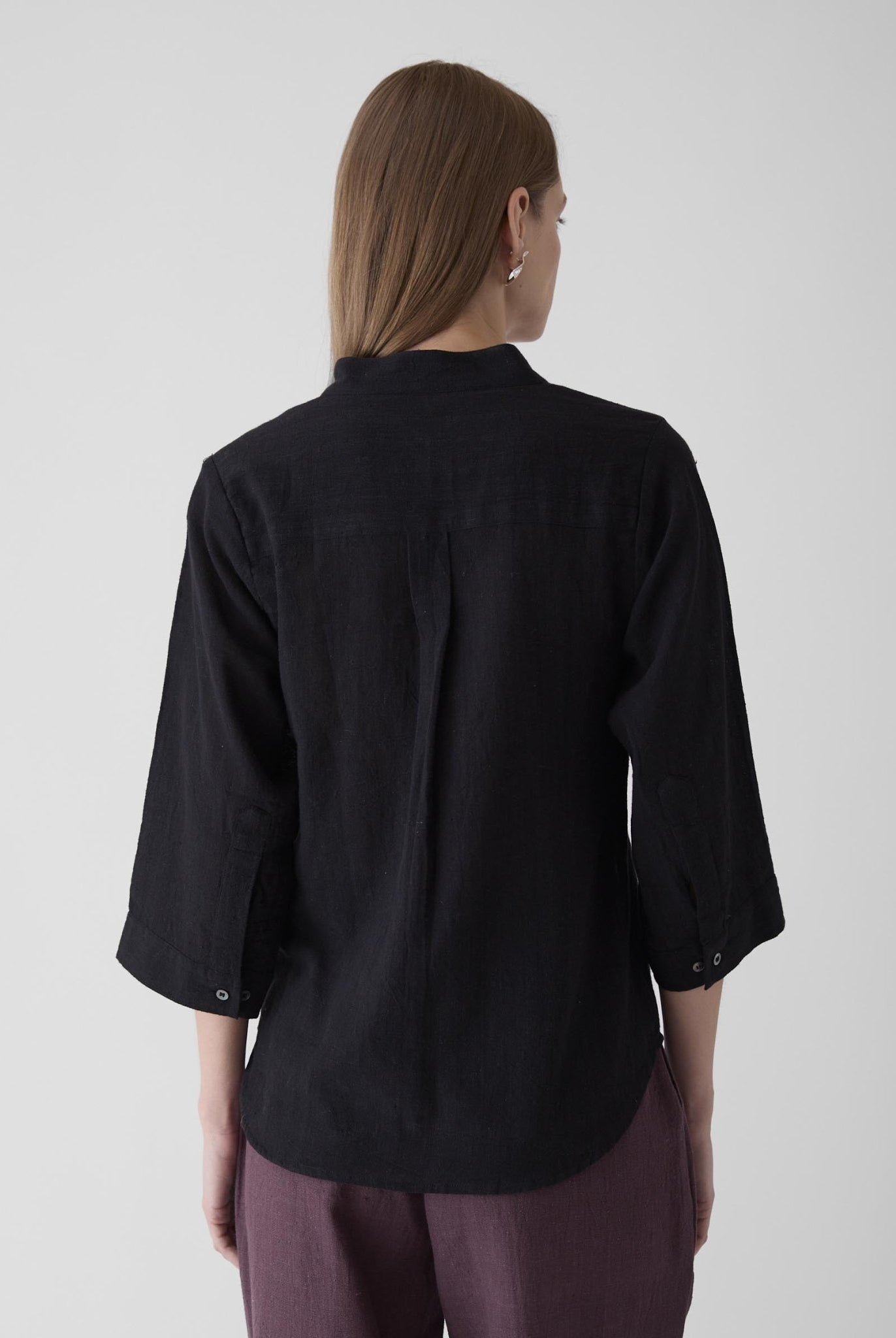 Women's Loose Sleeve Shirt - Black - CiceroniWomen ShirtsMareen