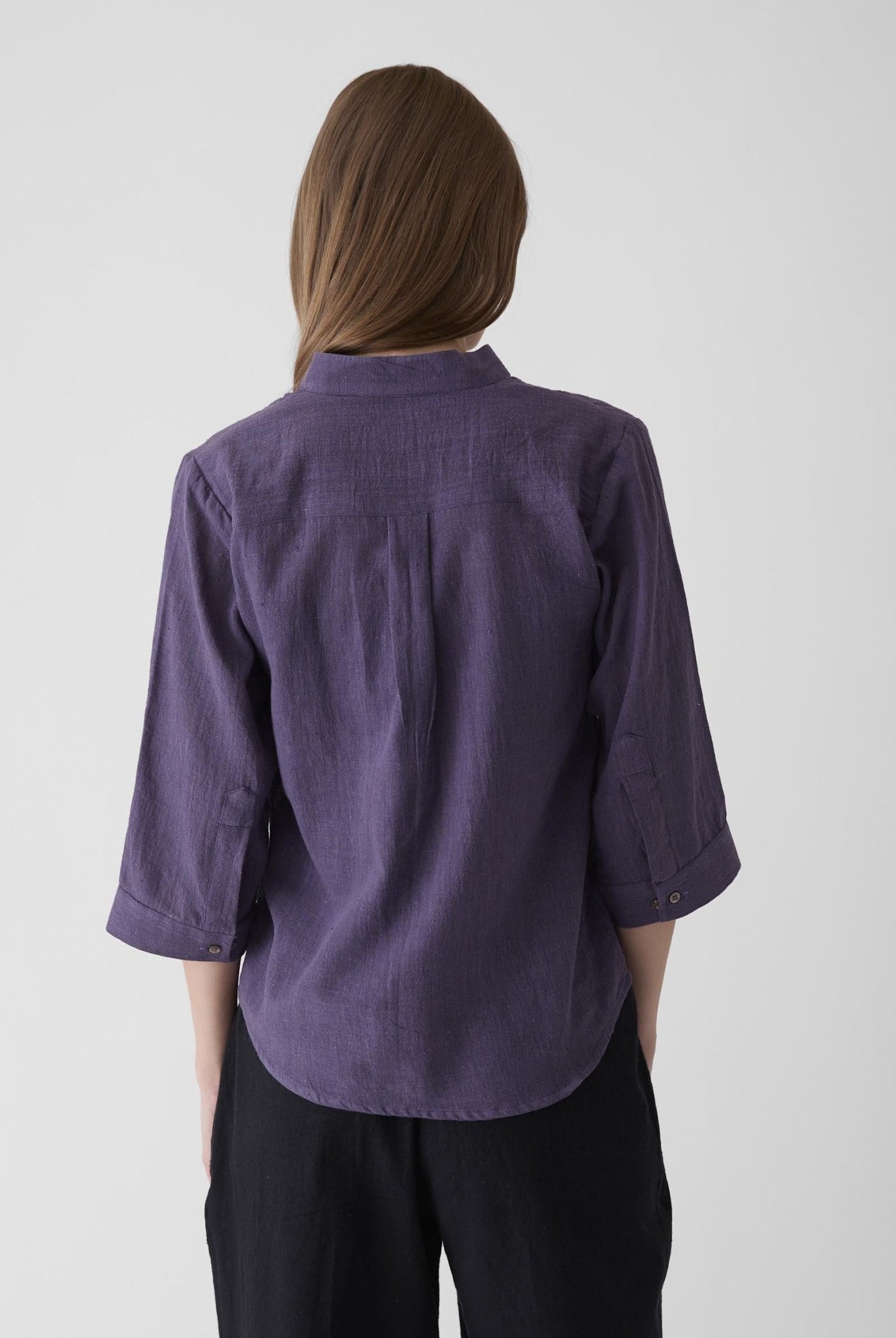 Women's Loose Sleeve Shirt - Plum Purple - CiceroniWomen ShirtsMareen