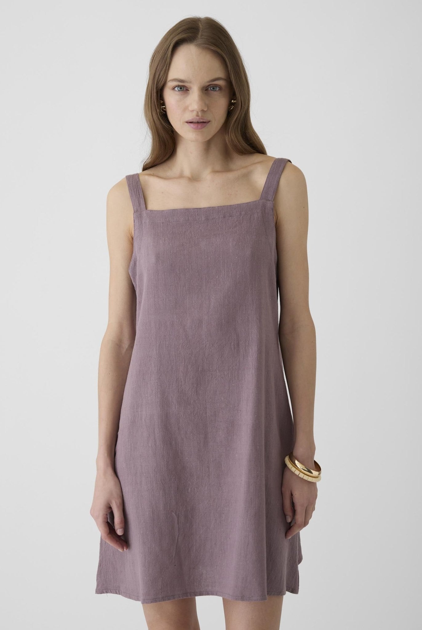 Women's Short Dress - Mauve Purple - CiceroniDressesMareen