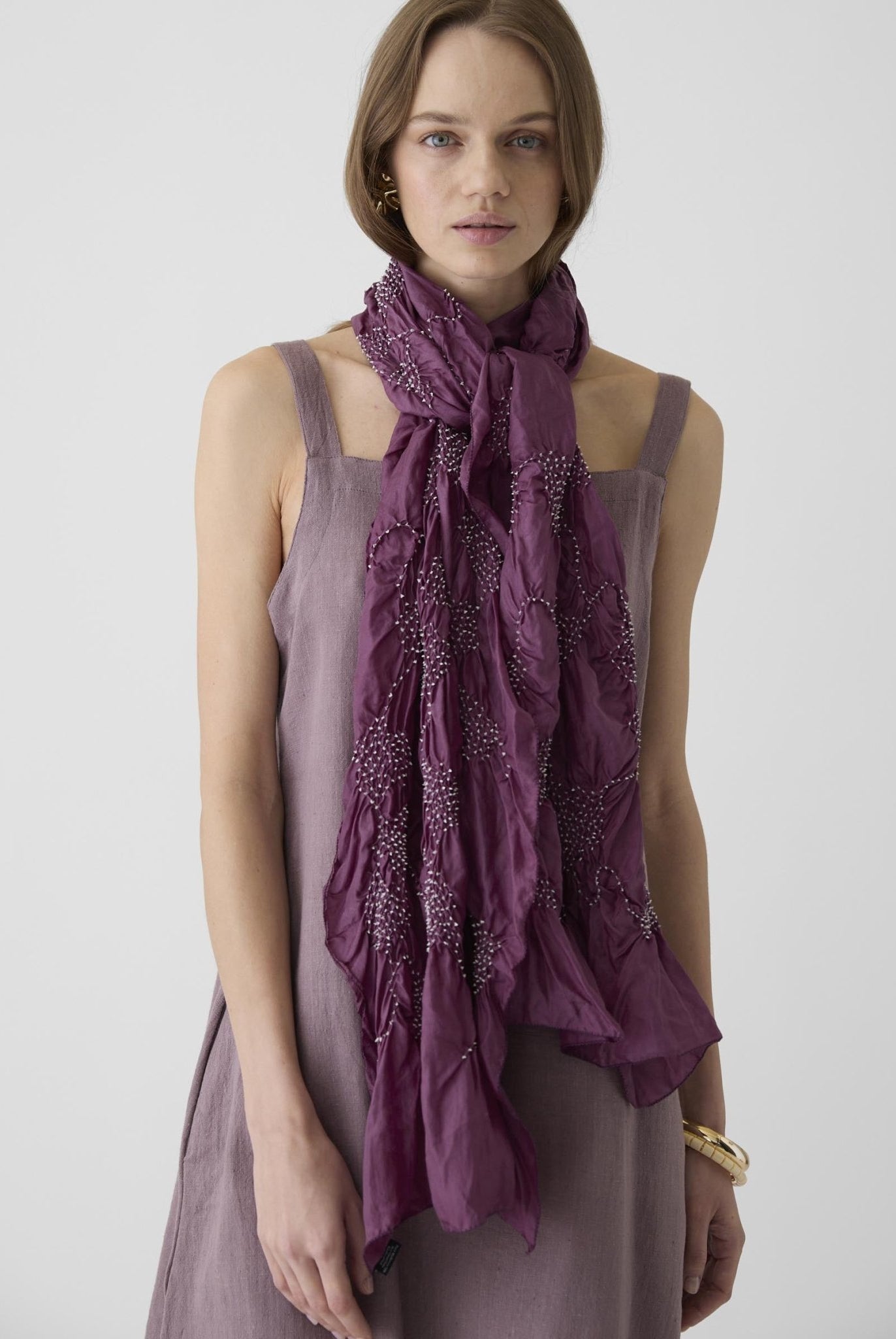 Women's Short Dress - Mauve Purple - CiceroniDressesMareen
