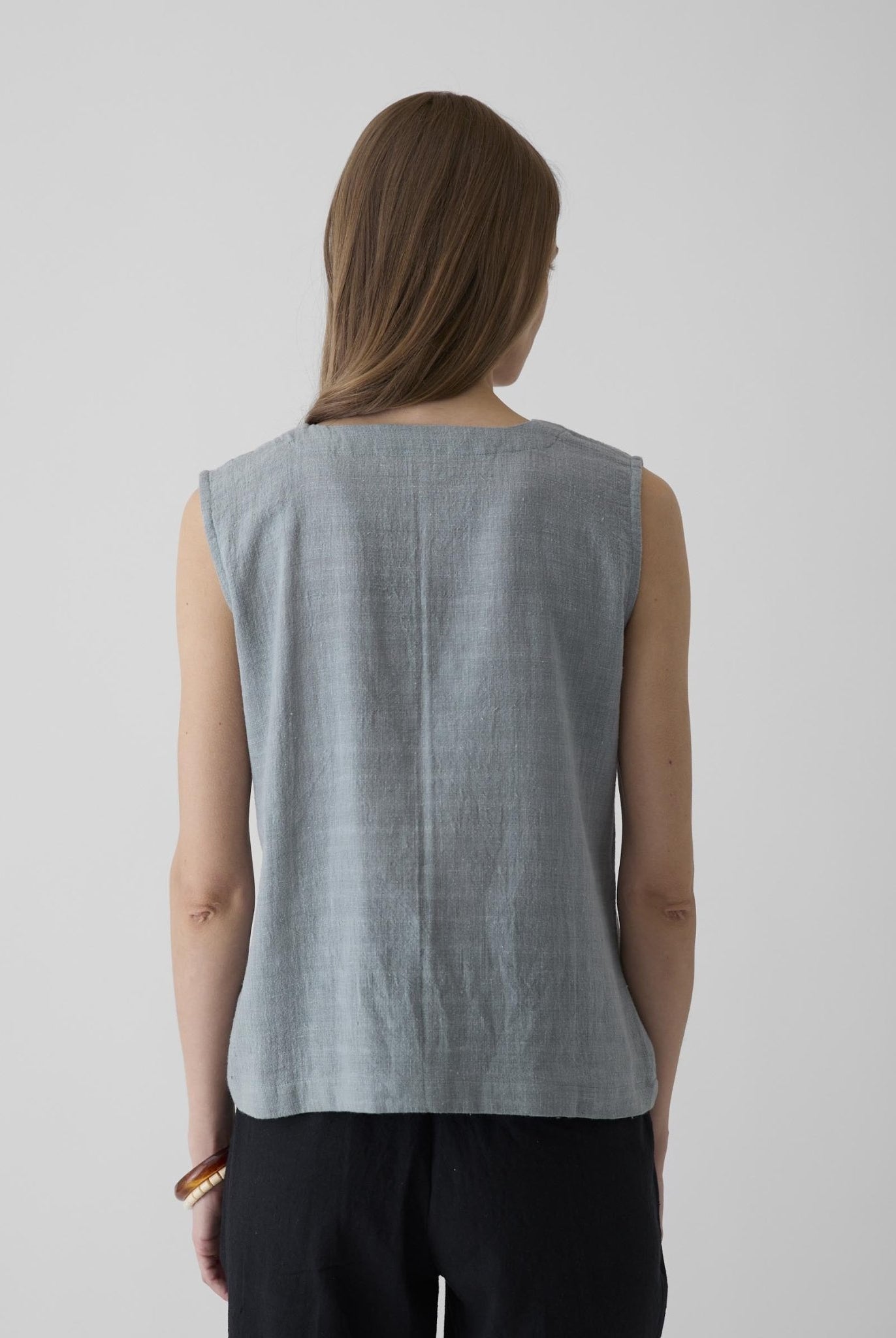 Women's V - Neck Crop Top - Greenish Gray - CiceroniTopsMareen