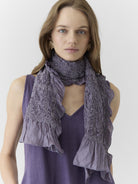 Women's V Neck Midi Dress - Plum Purple - CiceroniDressesMareen