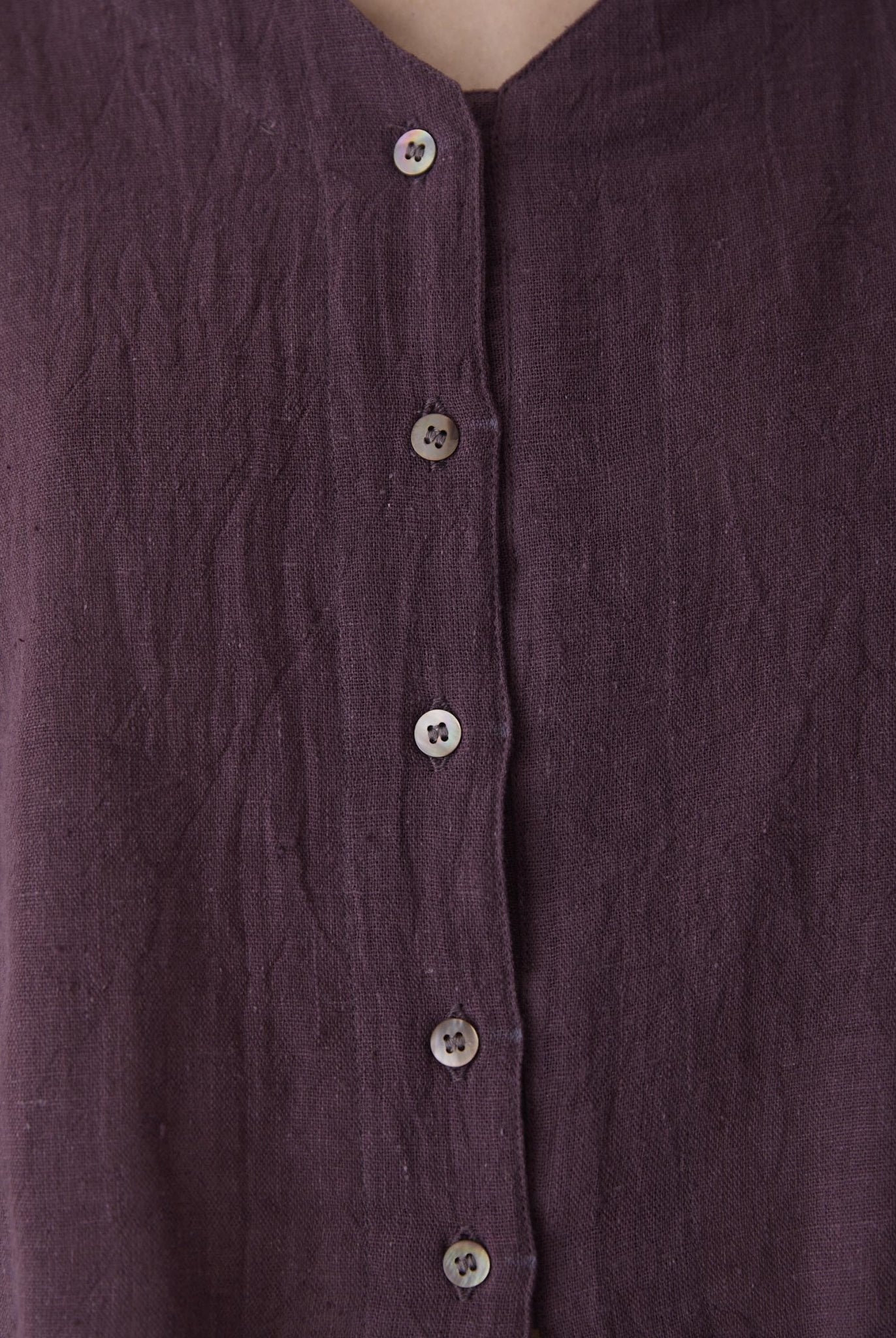 Women's V - Neck Shirt - Aubergine Purple - CiceroniWomen ShirtsMareen