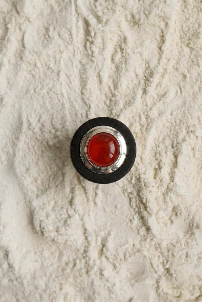 Wooden Carnelian Ring - CiceroniRingUnbent