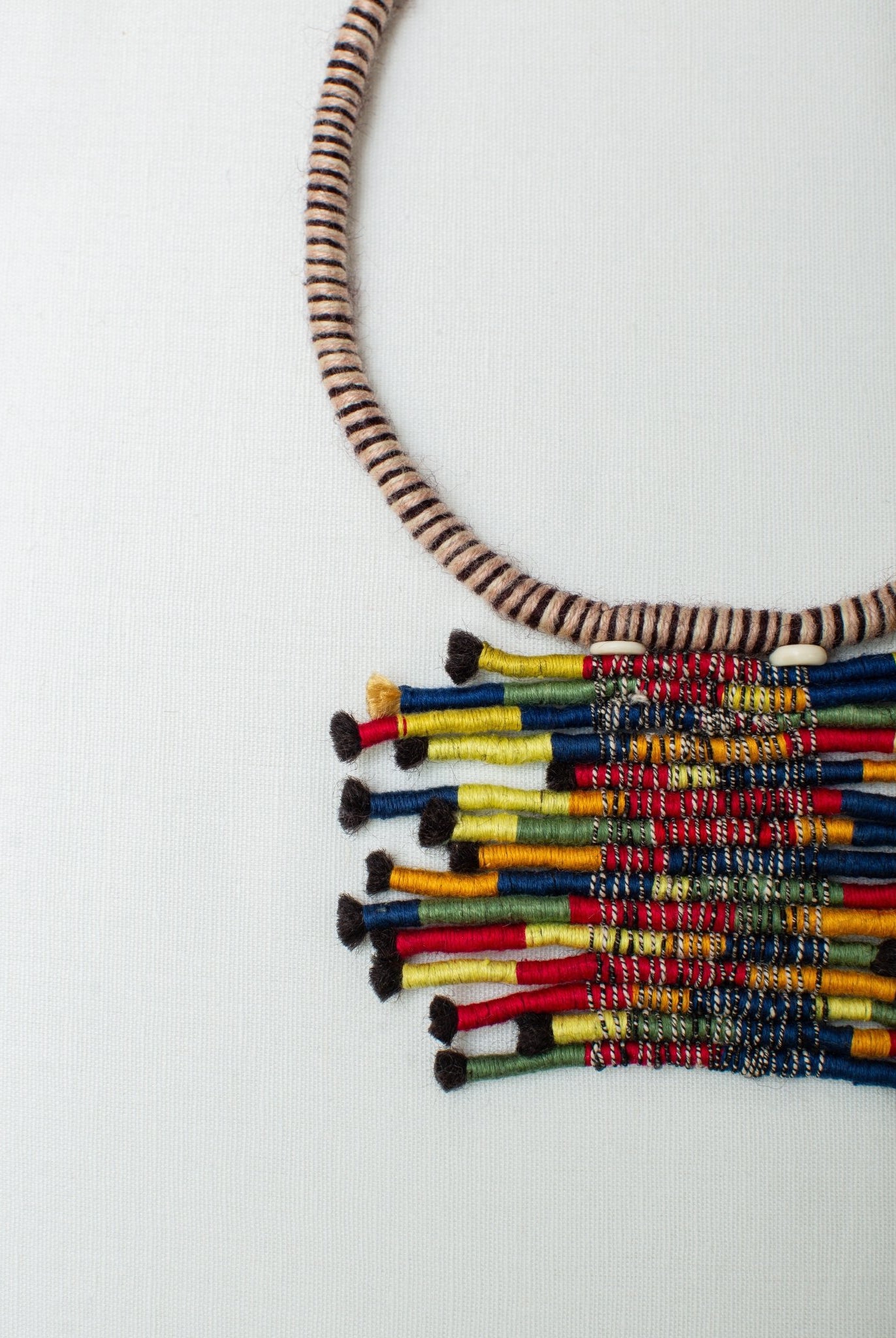 Woven Horizon Necklace - Multicolor - CiceroniNeckpieceBandish