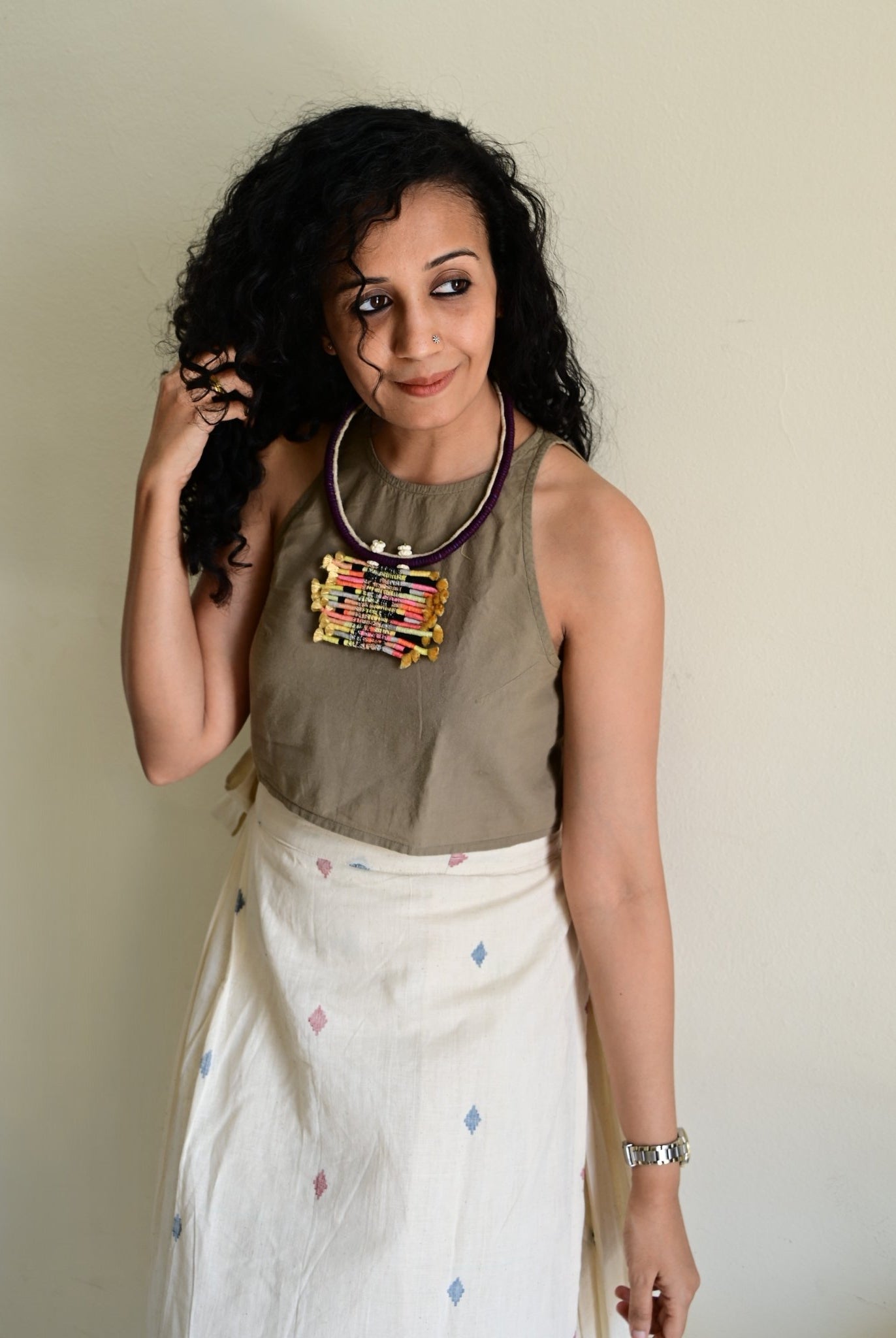 Woven Horizon Necklace - CiceroniNeckpieceBandish
