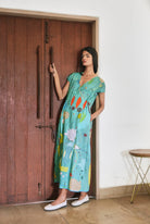 Wrap Dress In Chetti Green - CiceroniDressesNIKYTA