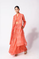Wrap Tie Coral Co - Ord Set - CiceroniCo - ord SetJayati Goenka