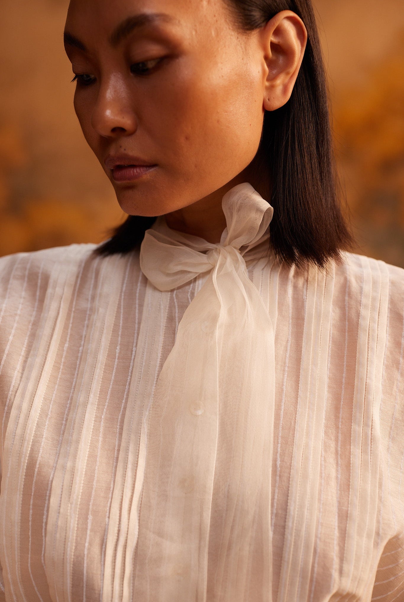 Yama - Ori Dolman Shirt with Ribbon - CiceroniWomen ShirtsAhmev