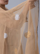 Yarkyi Beige Dupatta - CiceroniDupattaShades of India