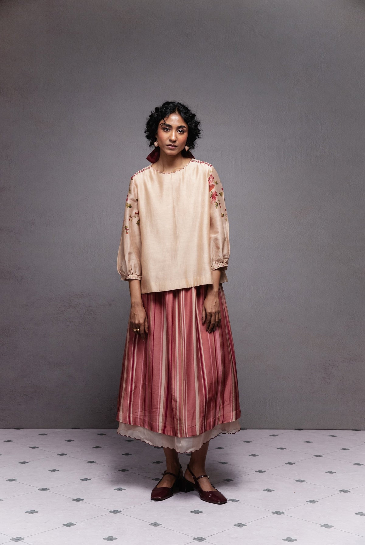 Yasmin Skirt Beige - CiceroniSkirtsSubbah