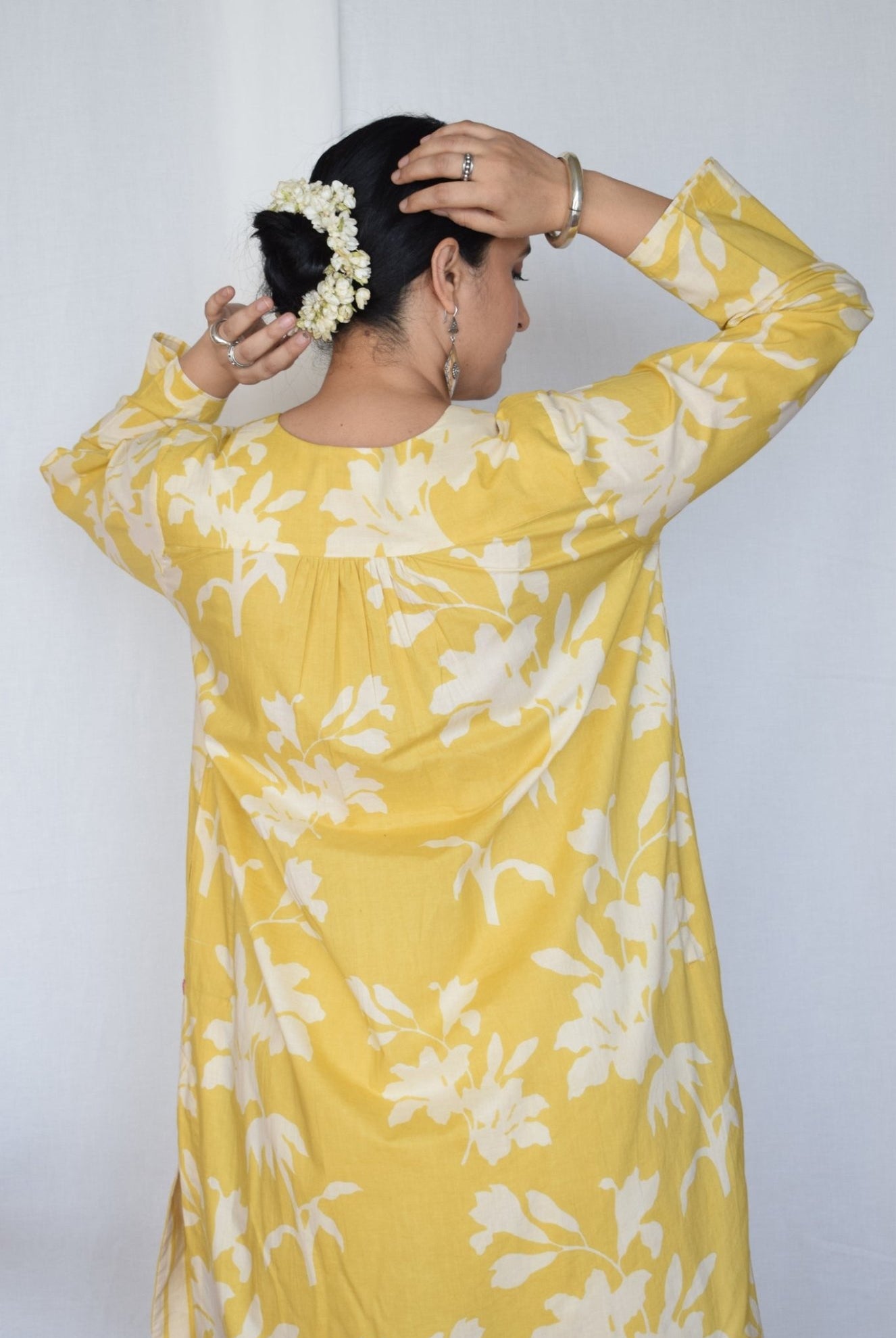 Yellow Floral Co - ord Set - CiceroniKurta Set, Everyday WearHouse of Moxa