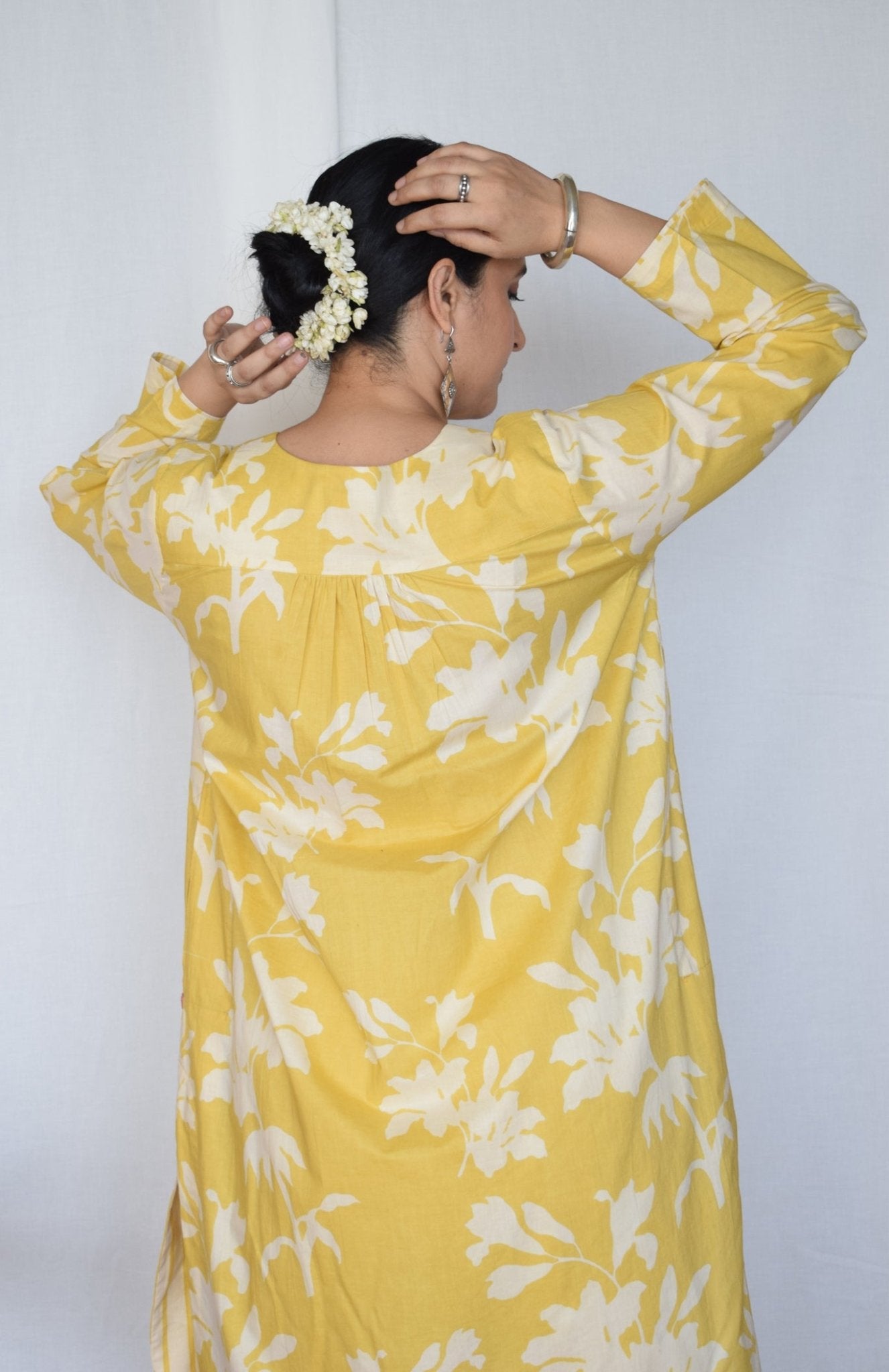 Yellow Floral Co - ord Set - CiceroniKurta Set, Everyday WearHouse of Moxa