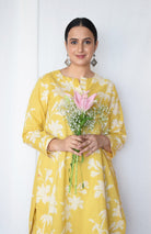 Yellow Floral Co - ord Set - CiceroniKurta Set, Everyday WearHouse of Moxa