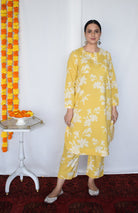 Yellow Floral Co - ord Set - CiceroniKurta Set, Everyday WearHouse of Moxa
