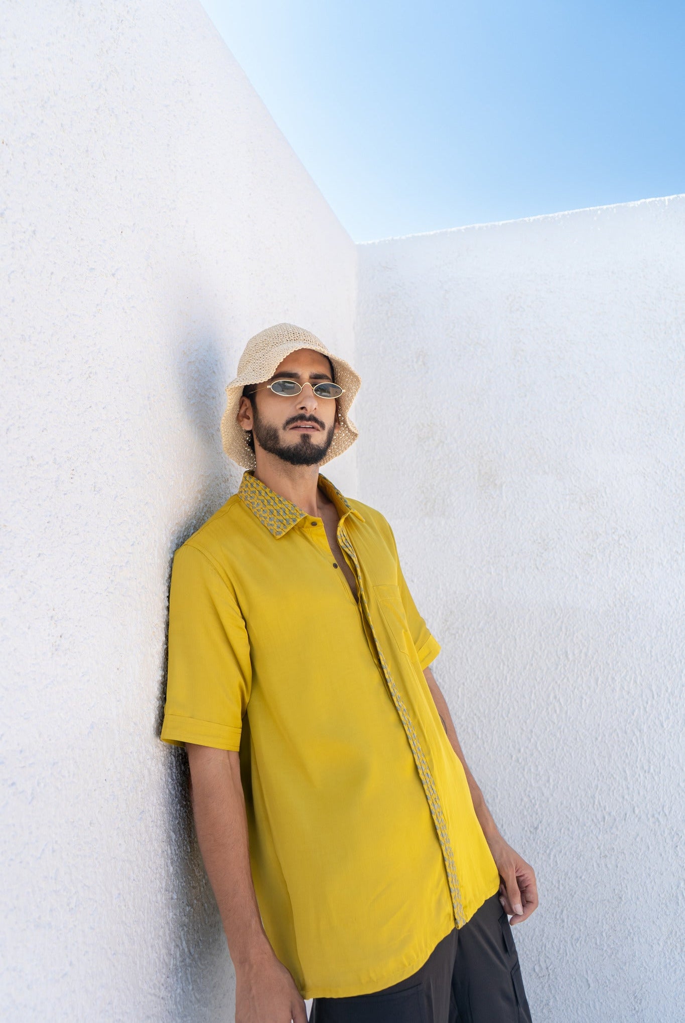 Yellow - Green Braid Shirt - CiceroniShirtsNeora