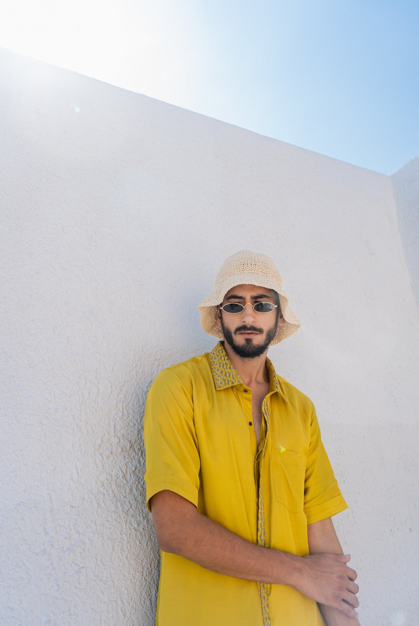 Yellow - Green Braid Shirt - CiceroniShirtsNeora