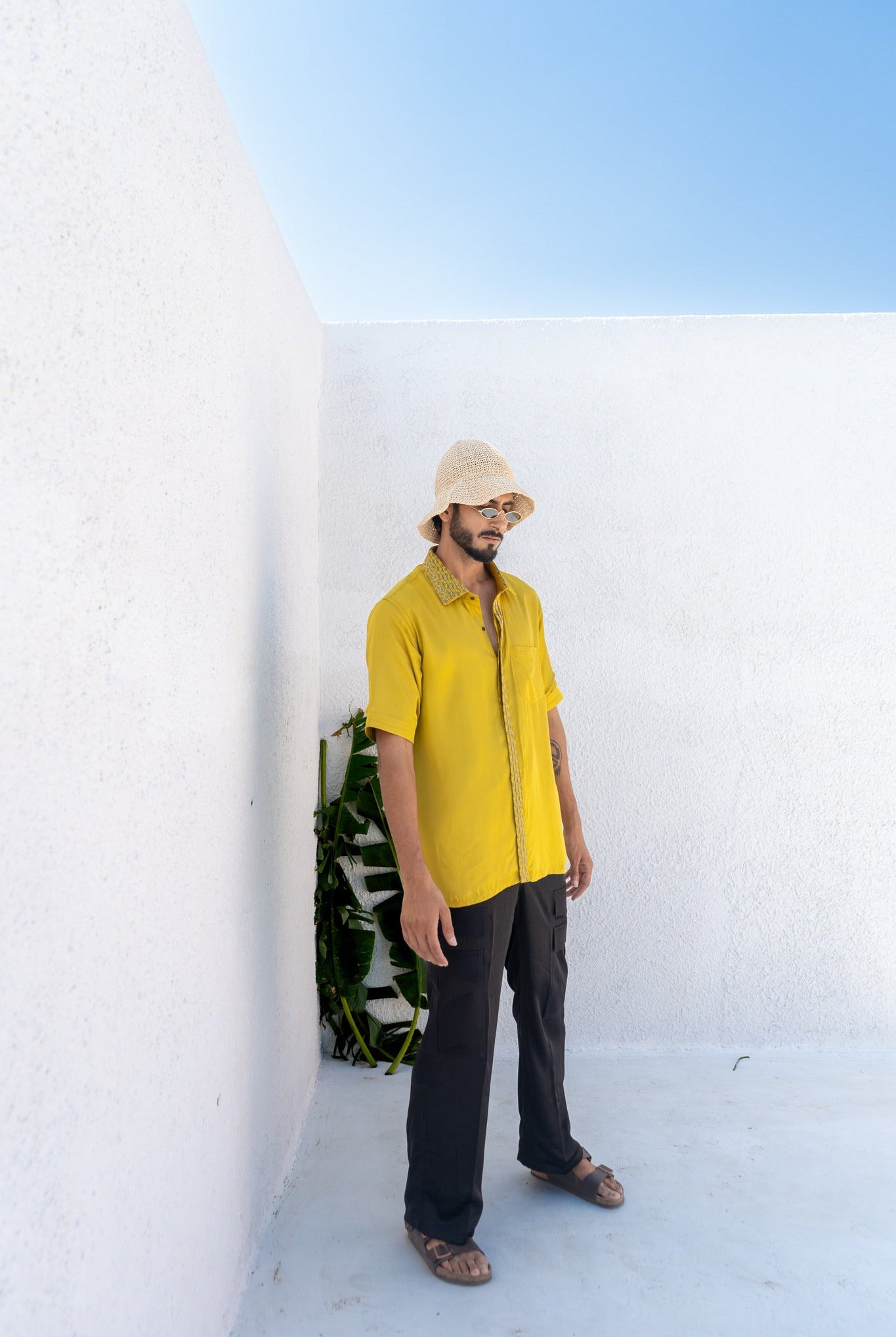 Yellow - Green Braid Shirt - CiceroniShirtsNeora