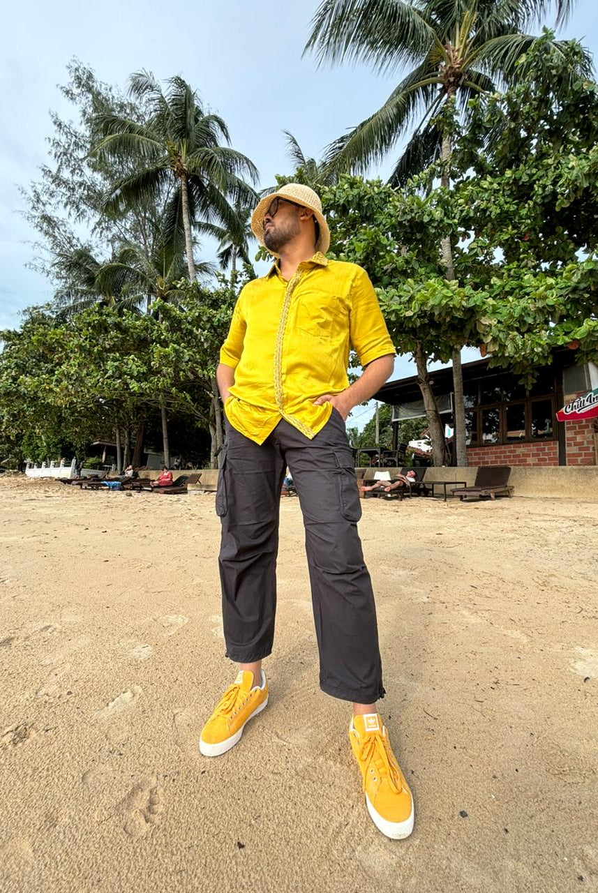 Yellow - Green Braid Shirt - CiceroniShirtsNeora