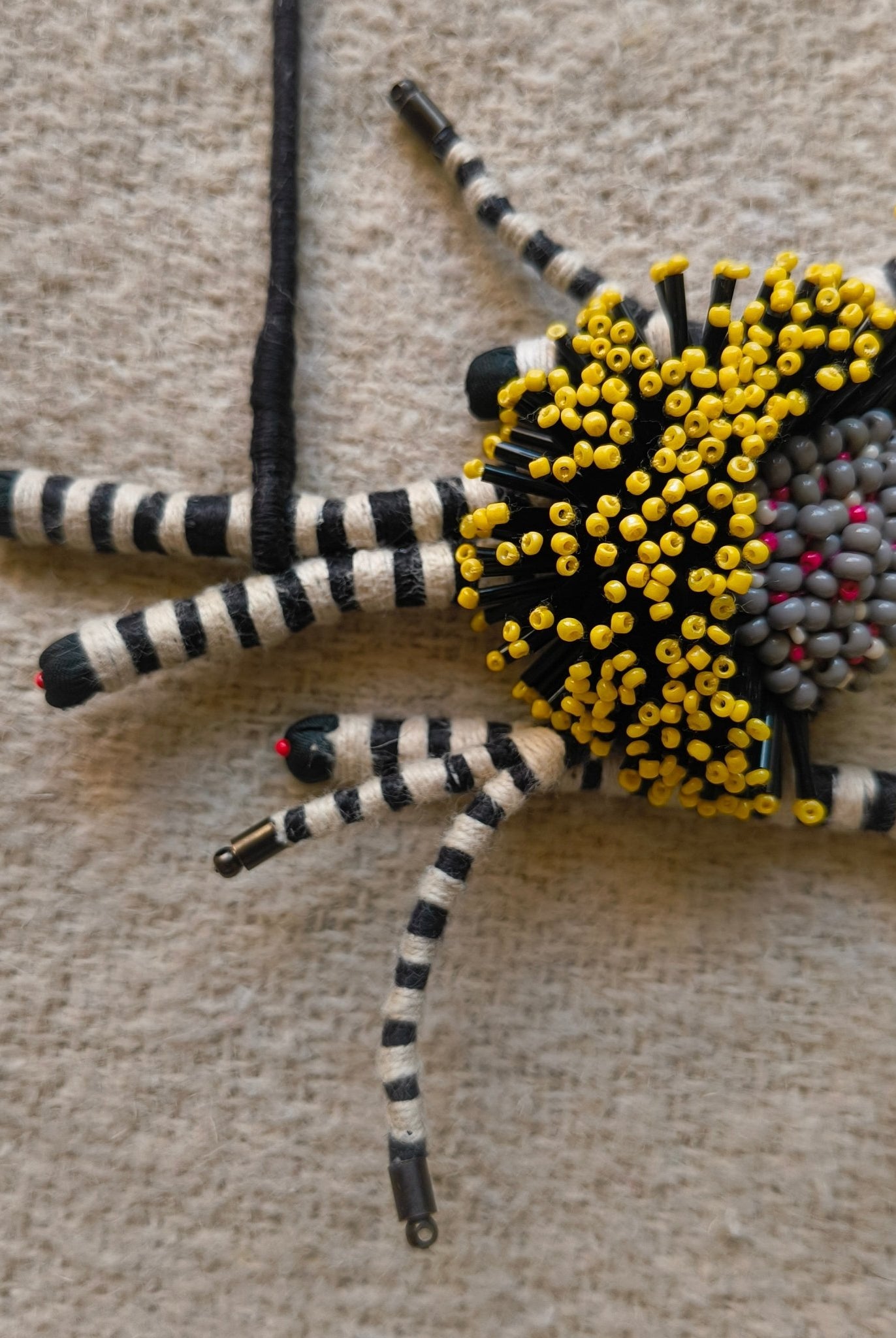 Yellow Wildflower Statement Necklace - CiceroniNeckpieceBandish