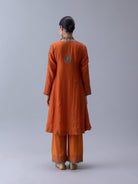 Yudron Orange Kurta - CiceroniKurta Set, Festive WearShades of India